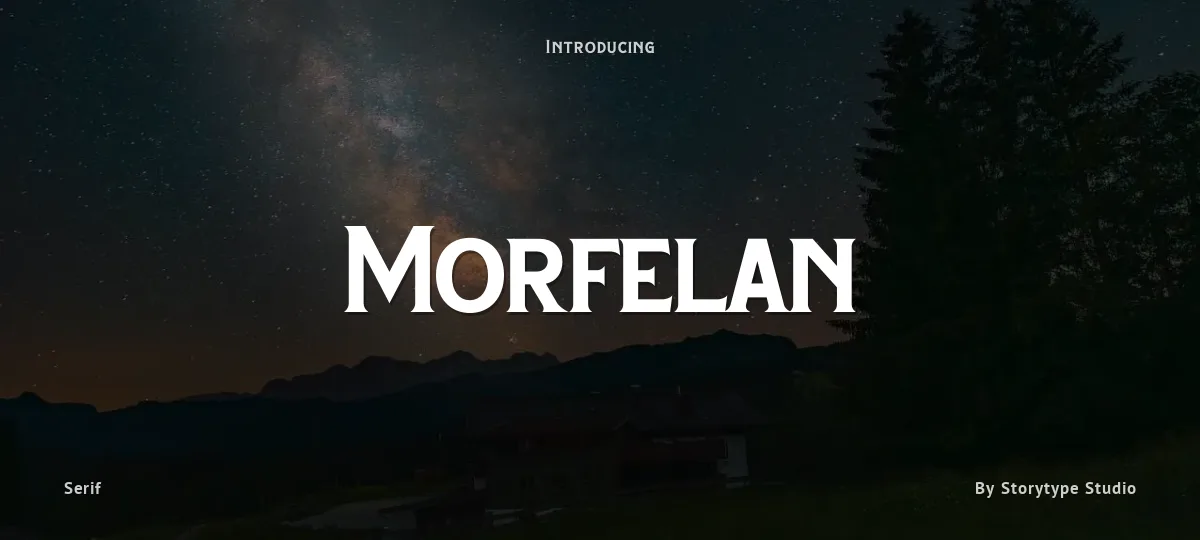 Morfelan font preview