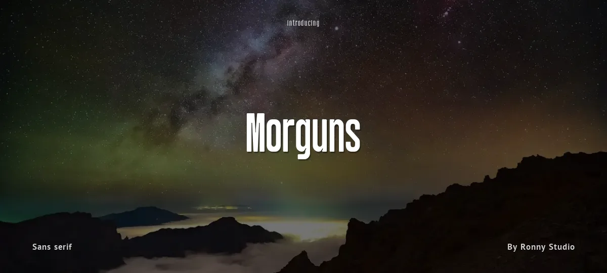 Morguns font preview