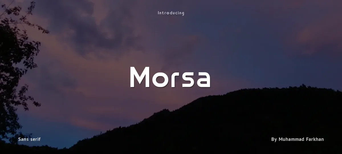 Morsa font preview