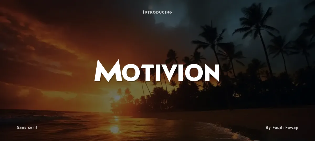 Motivion font preview