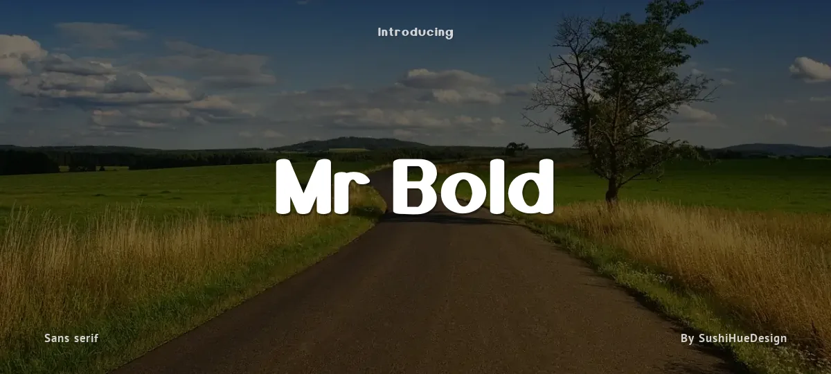 Mr Bold font preview