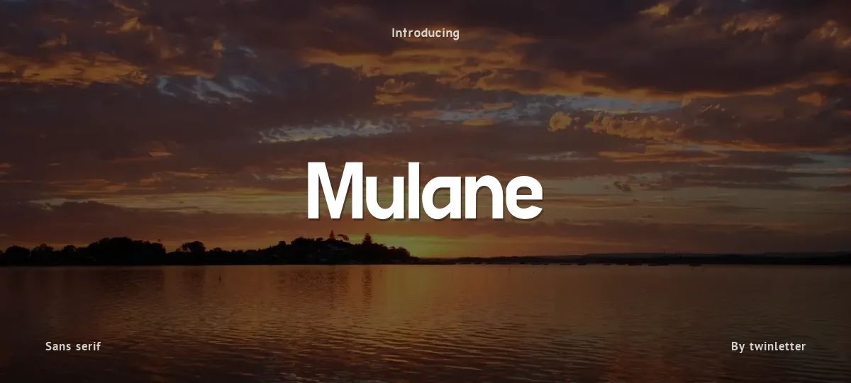 Mulane font preview