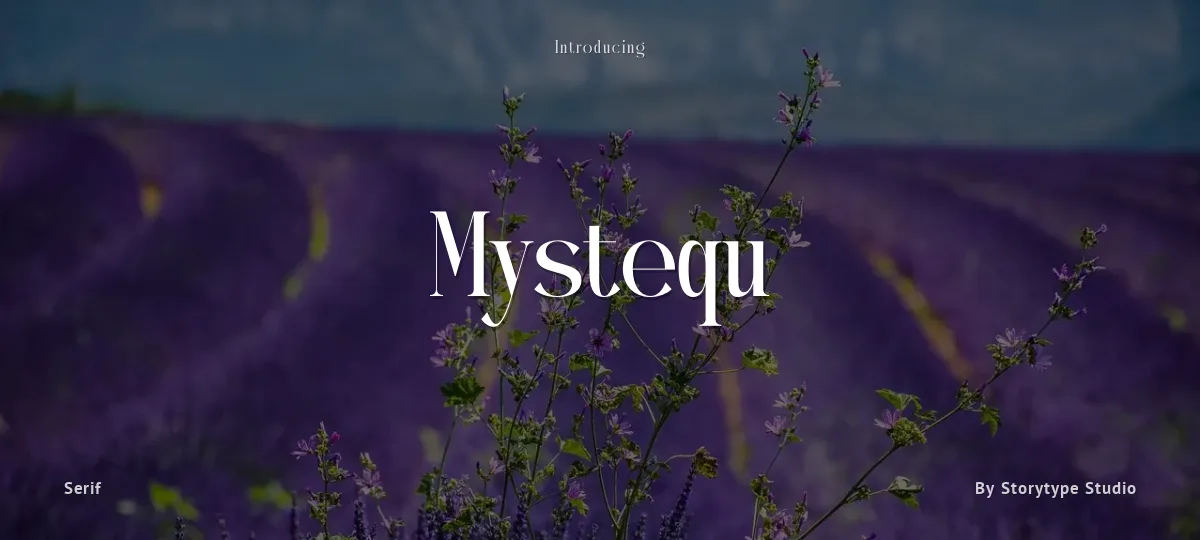 Mystequ font preview