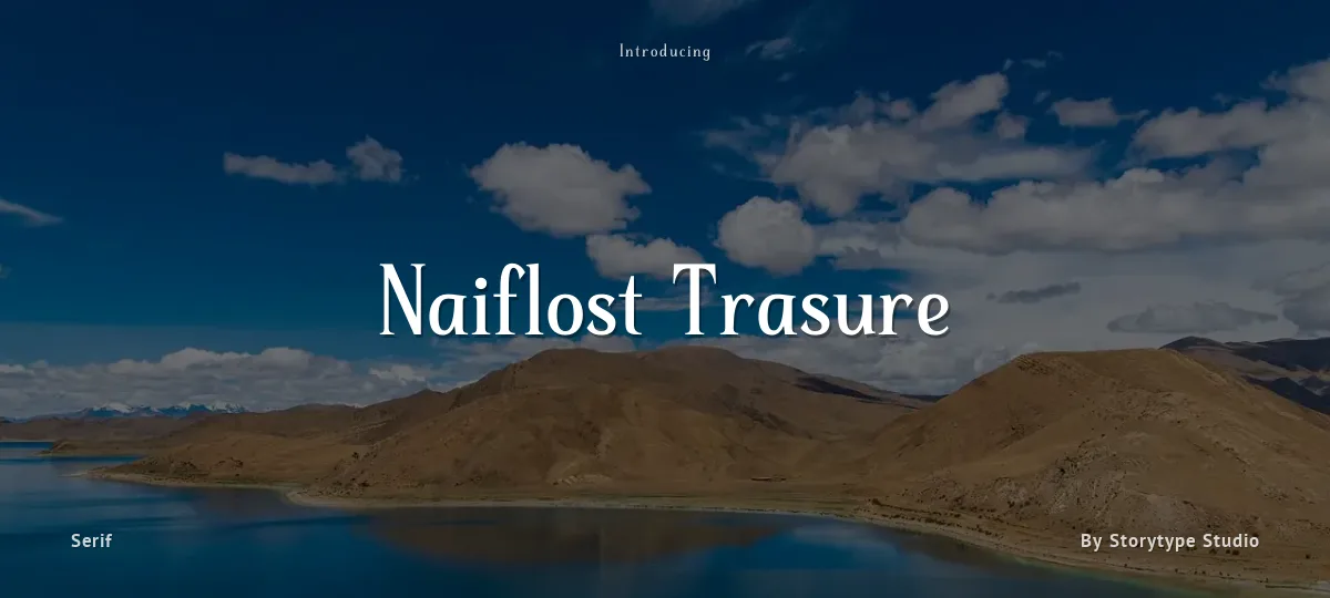 Naiflost Trasure font preview