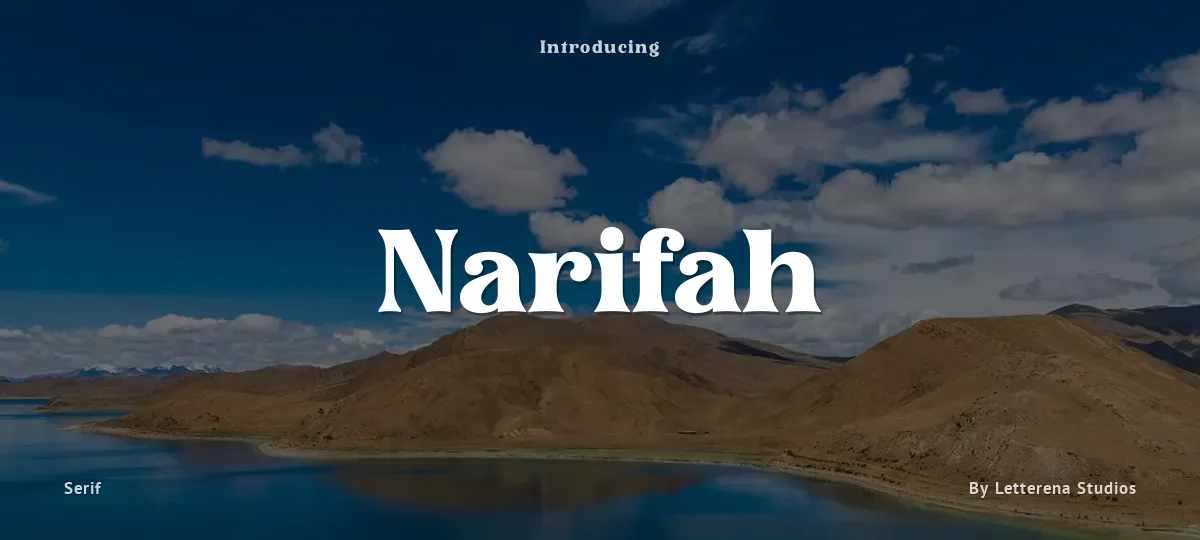 Narifah font preview