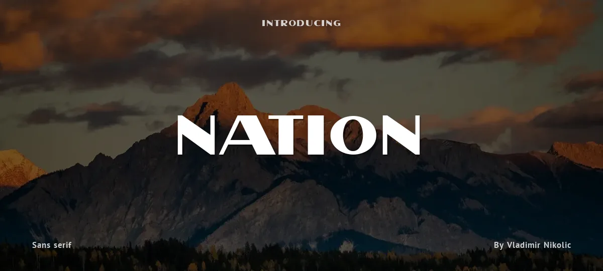 Nation font preview