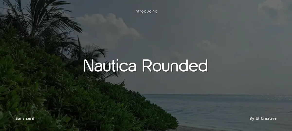 Nautica Rounded font preview