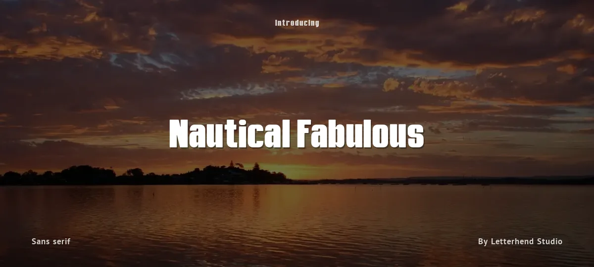 Nautical Fabulous font preview