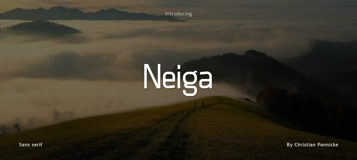 Neiga font preview