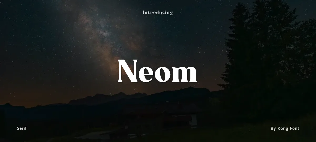 Neom font preview