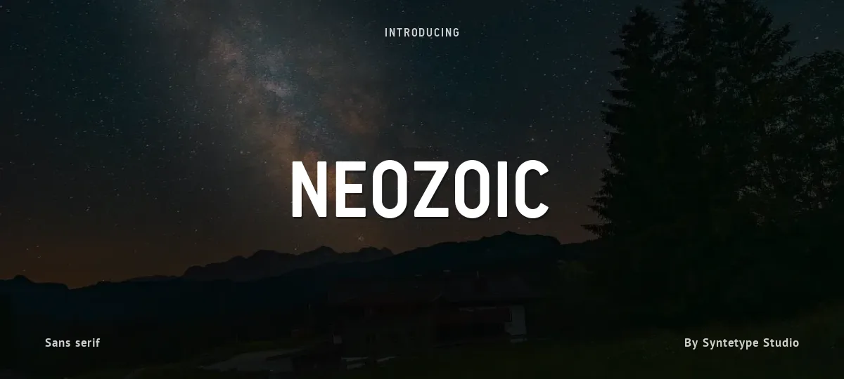 Neozoic font preview