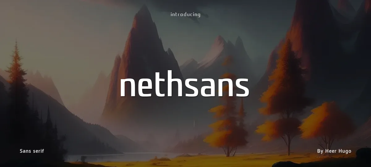 Nethsans font preview