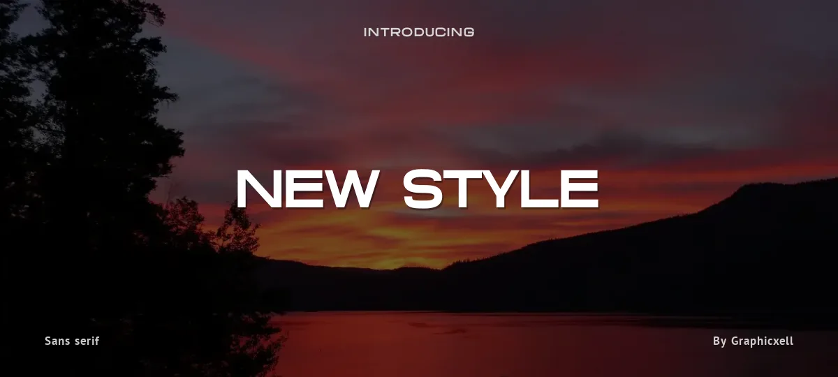 New Style font preview