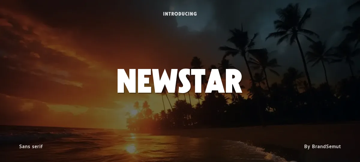 Newstar font preview