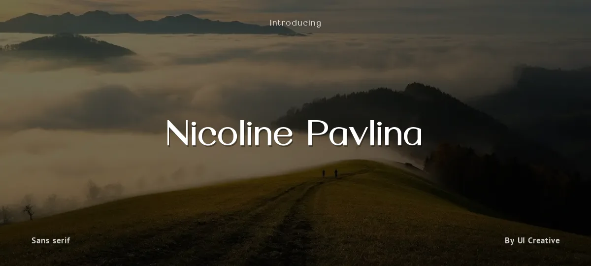 Nicoline Pavlina font preview