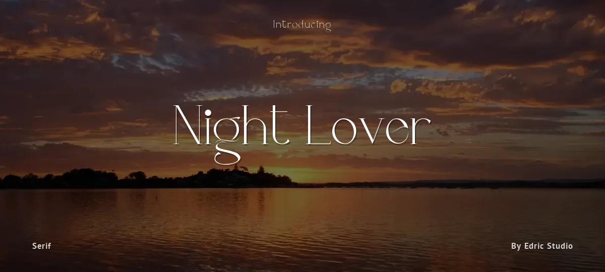 Night Lover font preview