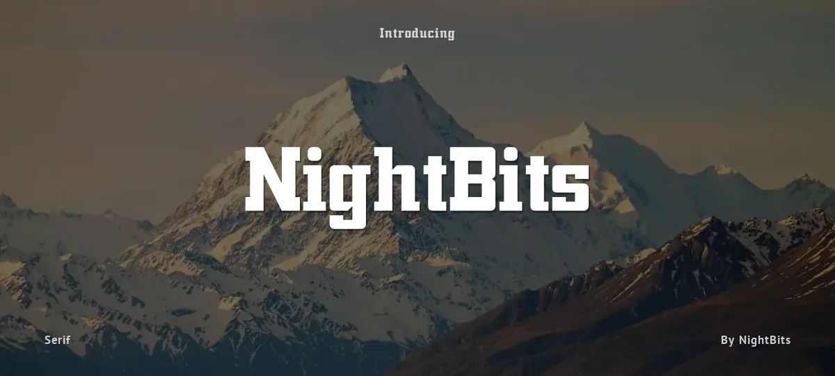 NightBits font preview