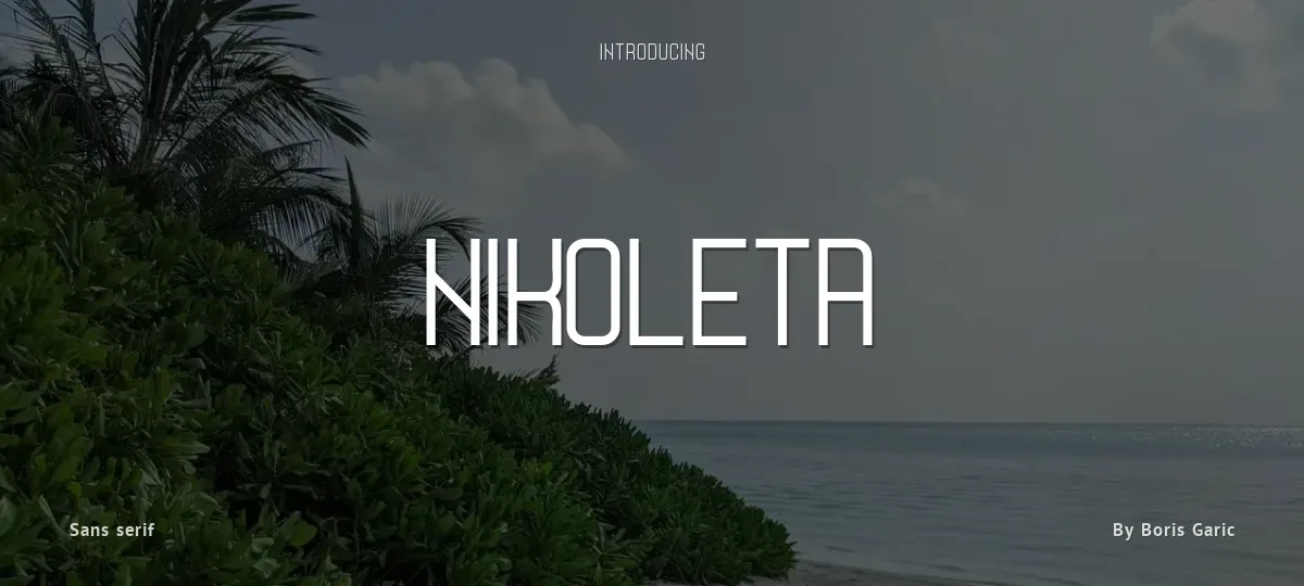 Nikoleta font preview