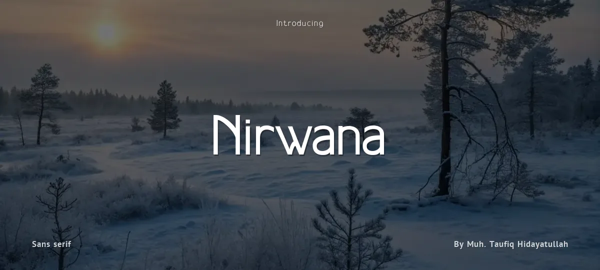 Nirwana font preview