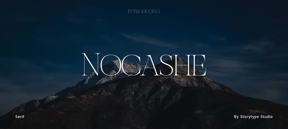 Nocashe font preview