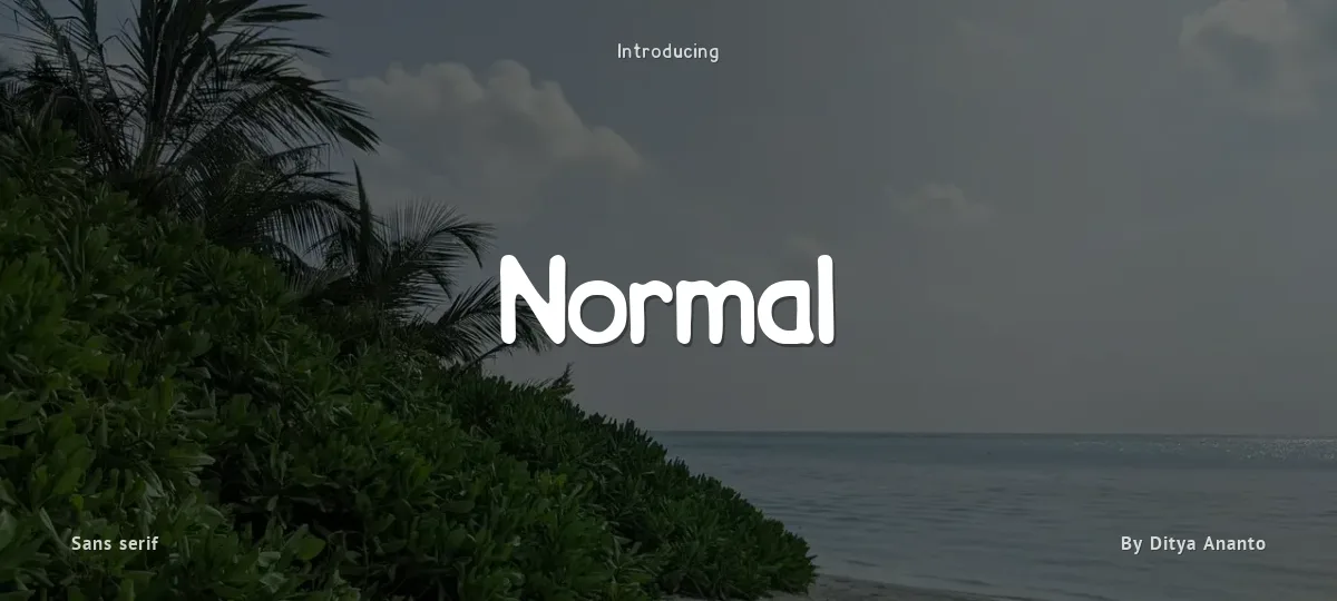 Normal font preview