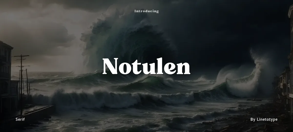 Notulen font preview