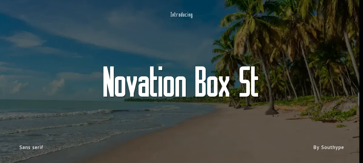 Novation Box St font preview
