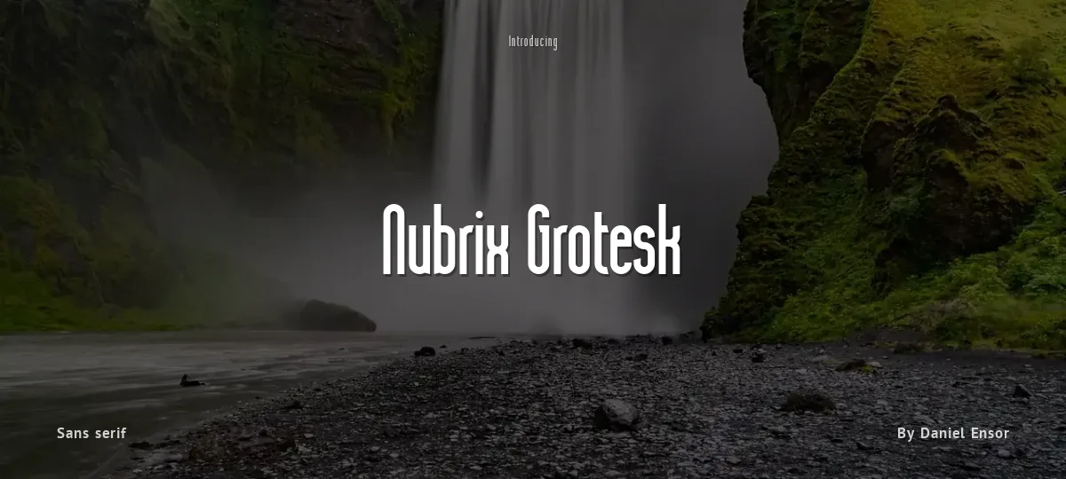 Nubrix Grotesk font preview