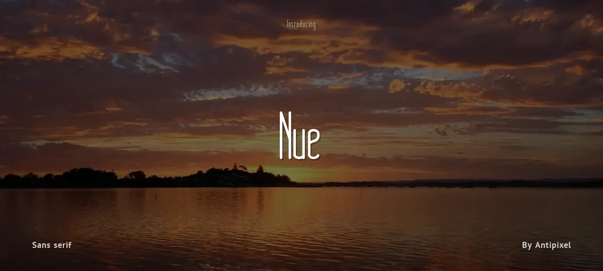 Nue font preview