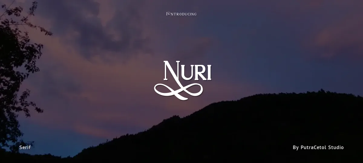 Nuri font preview
