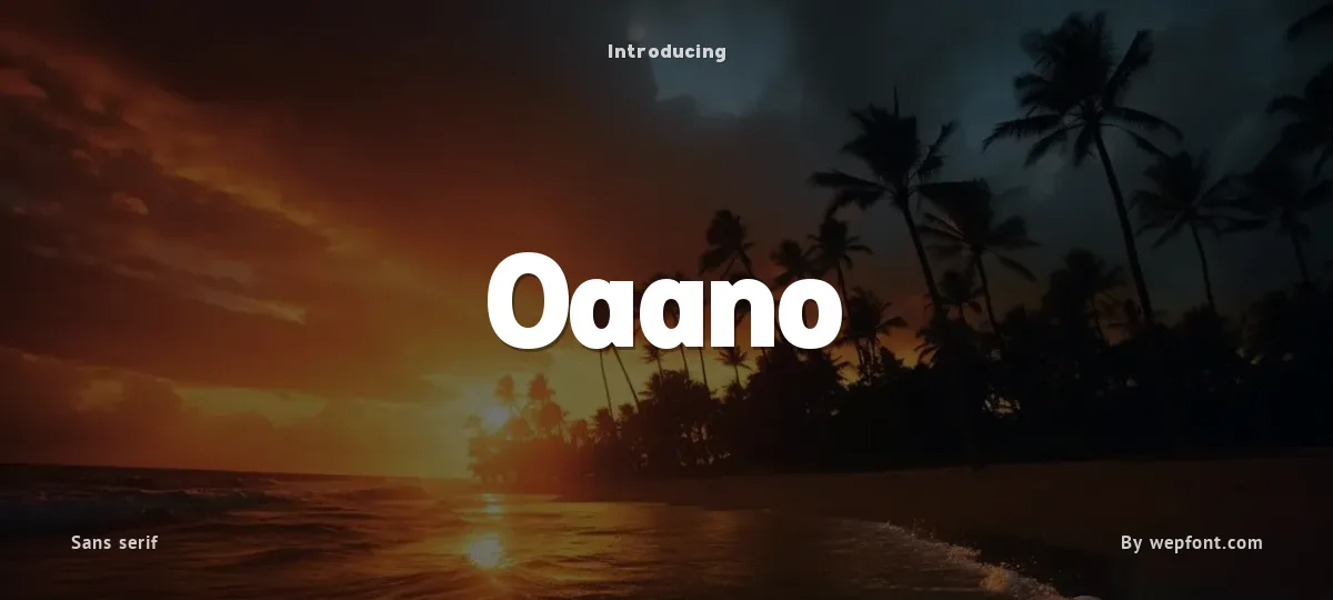 Oaano font preview