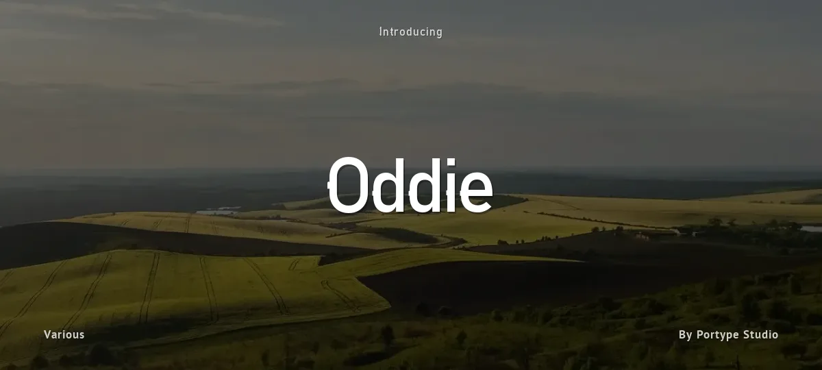 Oddie font preview