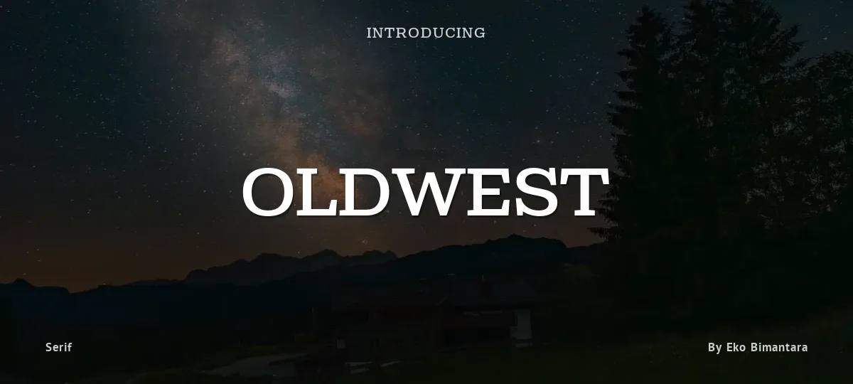 Oldwest font preview