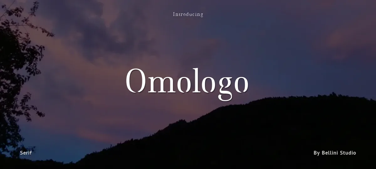 Omologo font preview