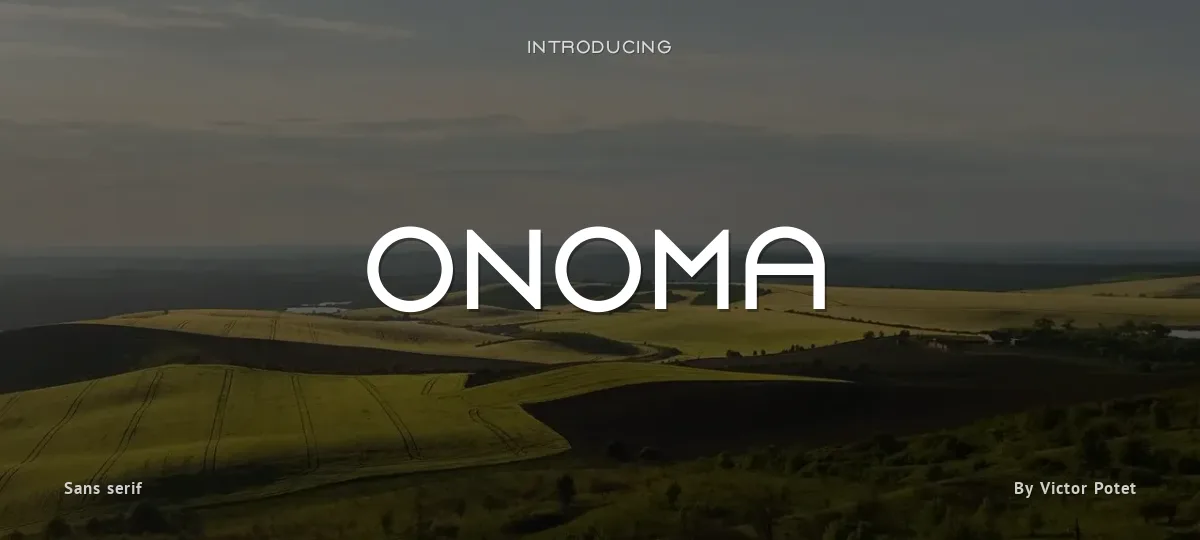 Onoma font preview