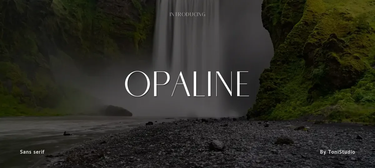 Opaline font preview
