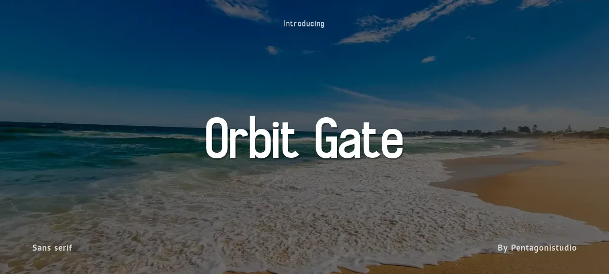 Orbit Gate font preview