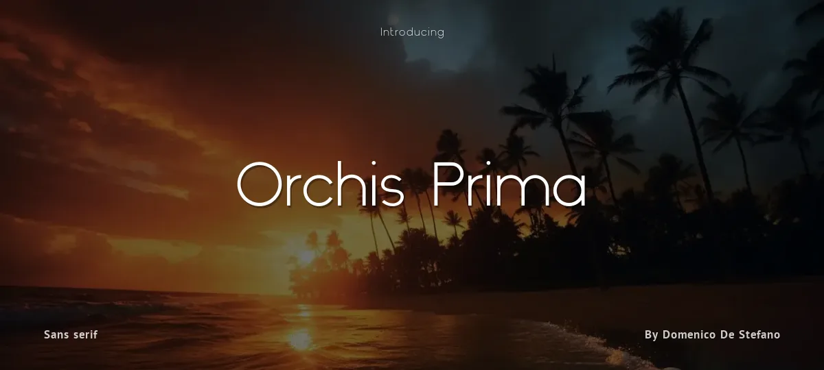 Orchis Prima font preview