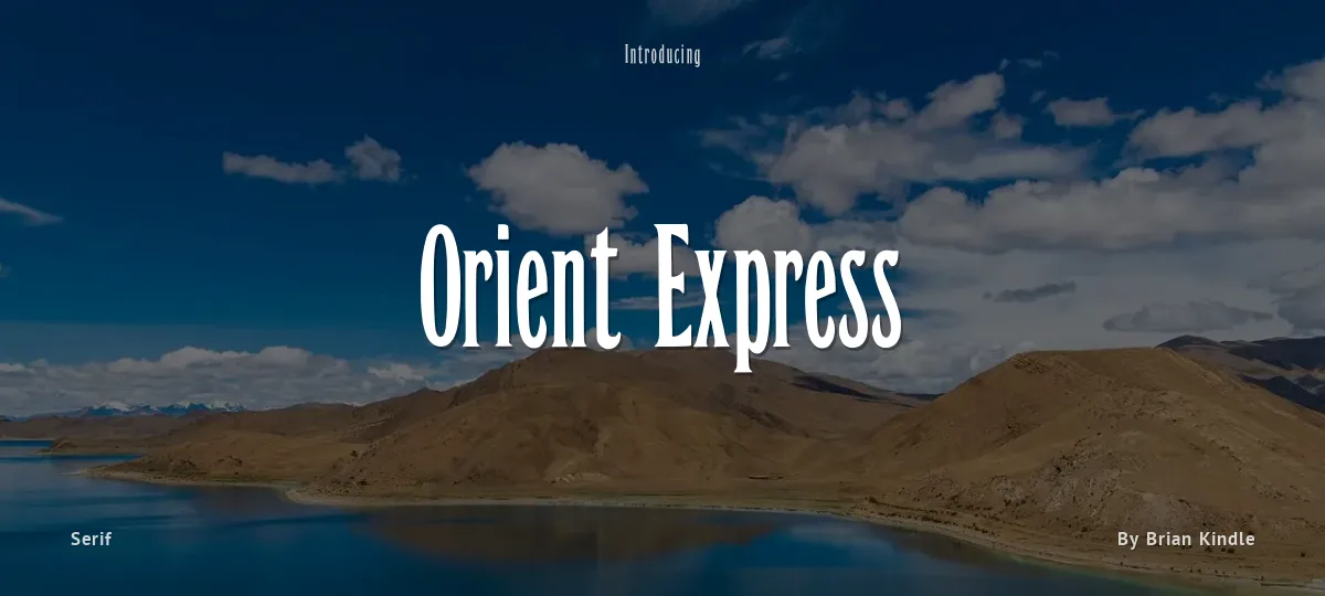 Orient Express font preview