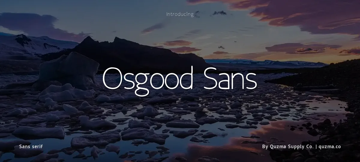 Osgood Sans font preview