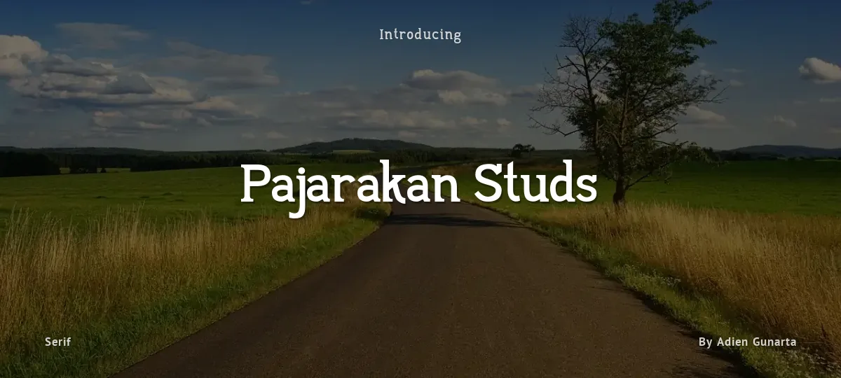 Pajarakan Studs font preview
