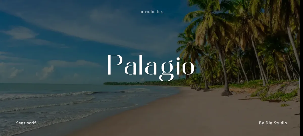Palagio font preview