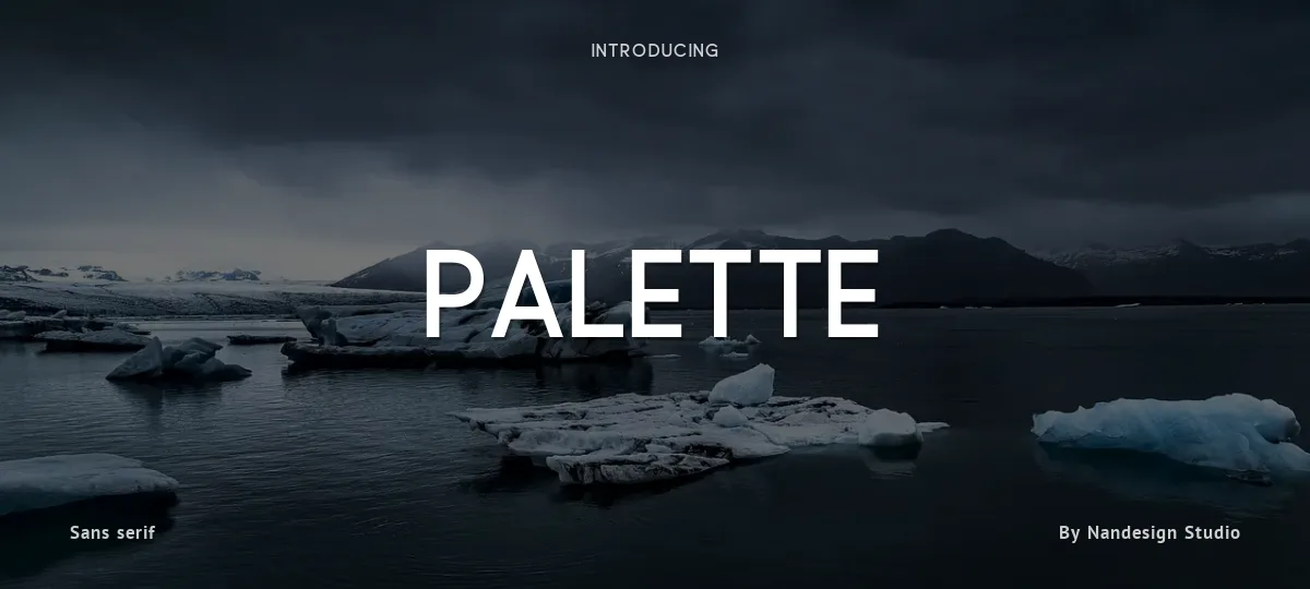 Palette font preview