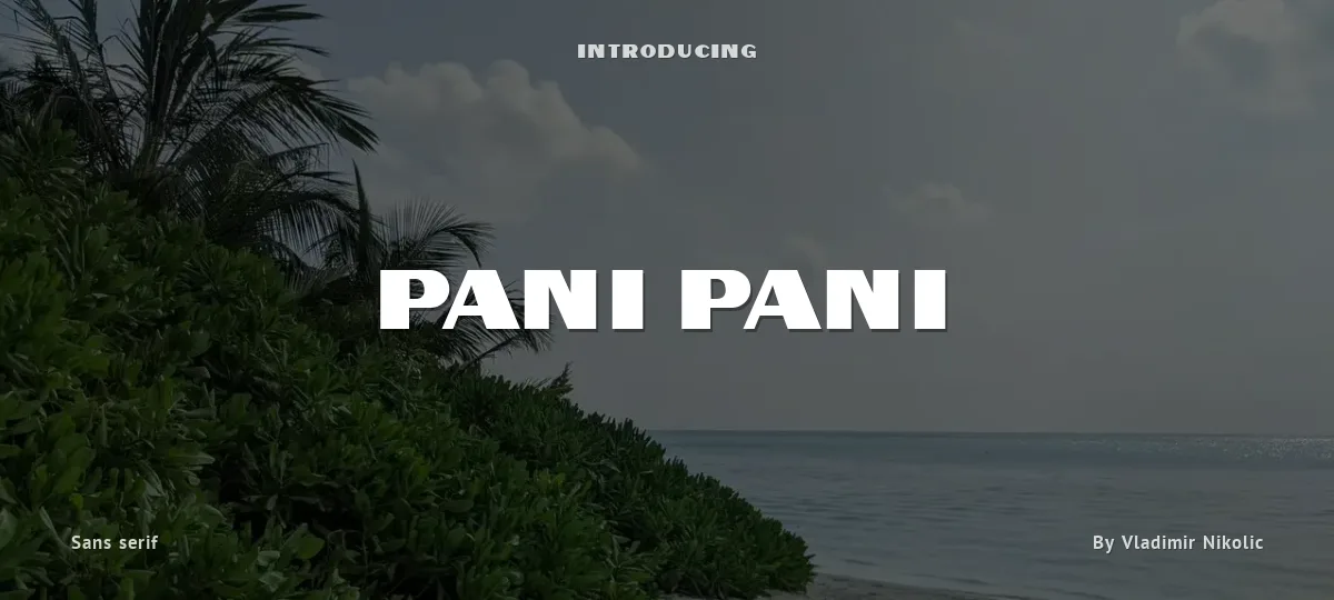 Pani Pani font preview