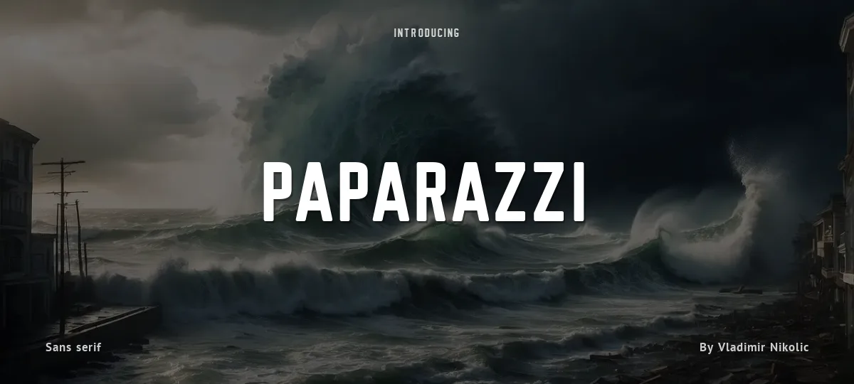 Paparazzi font preview