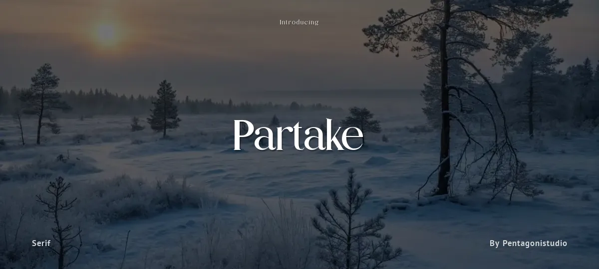 Partake font preview