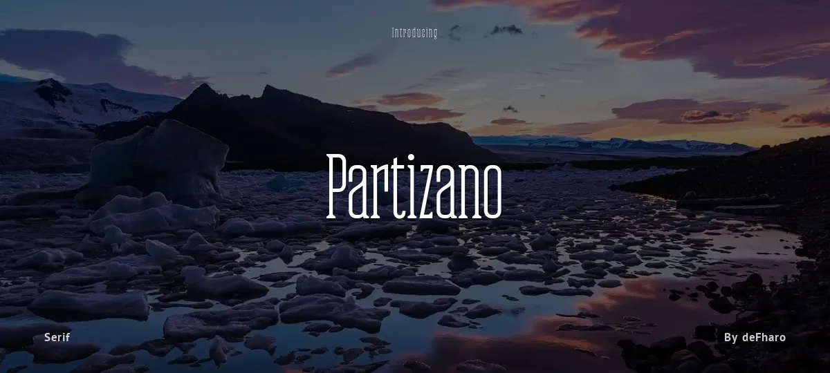 Partizano font preview