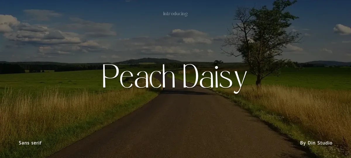 Peach Daisy font preview