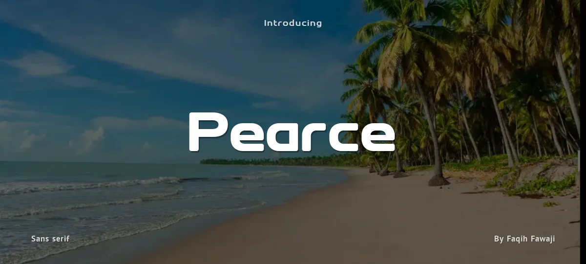 Pearce font preview