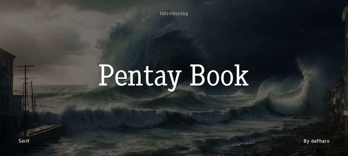 Pentay Book font preview